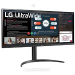 LG 34WP550 Ultrawide 34 Inches (87 cm) WFHD 2560 X 1080 Pixels IPS Display - HDR 10, AMD Freesync, 75Hz Refresh Rate, Srgb 98%, HDMI X 2, Audio Out - Heigh Adjustable Stand (Black) - Image 3
