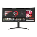 LG 34WR55QC-B 34″ Curved UltraWide WQHD HDR 10 100Hz Monitor (Black)