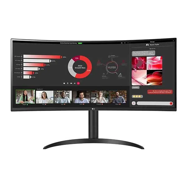 LG 34WR55QC-B 34″ Curved UltraWide WQHD HDR 10 100Hz Monitor (Black)