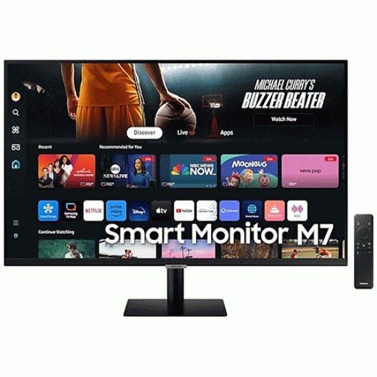 Samsung LS32DM700UWXXL 32" (80cm) M7 4K UHD 3840x2160 Smart Monitor with Smart TV Experience