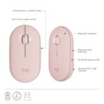 Logitech MK470 Slim Wireless Keyboard and Mouse Combo (Pink) - Image 5