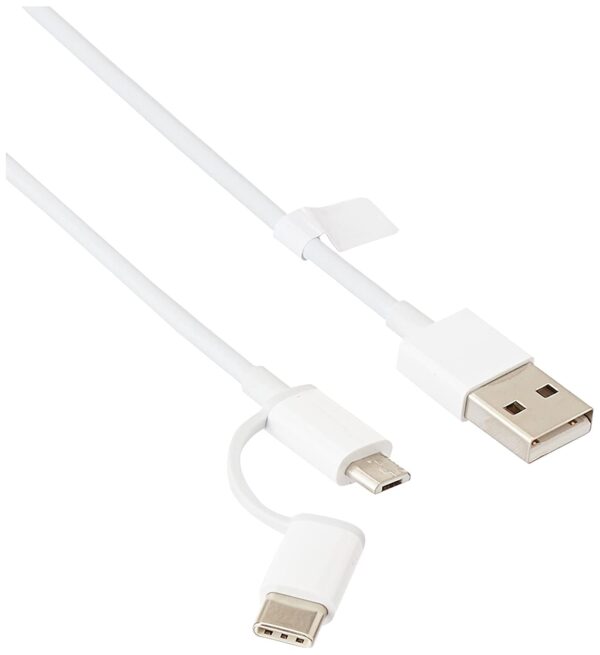 MI 2-in-1 USB Type C Cable (Micro USB to Type C) 30cm for Smartphone