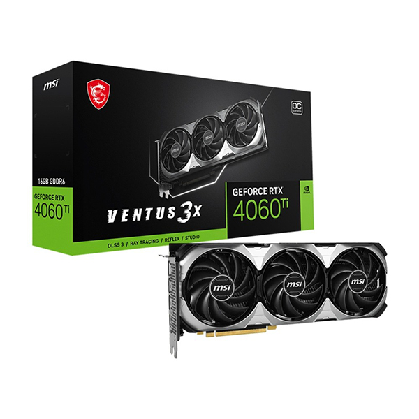 MSI GeForce RTX 4060 Ti VENTUS 3X 16G OC Graphics Card