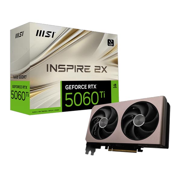 MSI GeForce RTX 5060 Ti 16G INSPIRE 2X Graphics Card 1 MSI GeForce RTX 5060 Ti 16G INSPIRE 2X Graphics Card