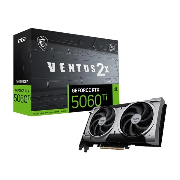 MSI GeForce RTX 5060 Ti 16G VENTUS 2X OC PLUS Graphics Card