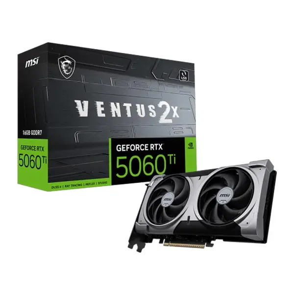 MSI GeForce RTX 5060 Ti 16G VENTUS 2X PLUS Graphics Card