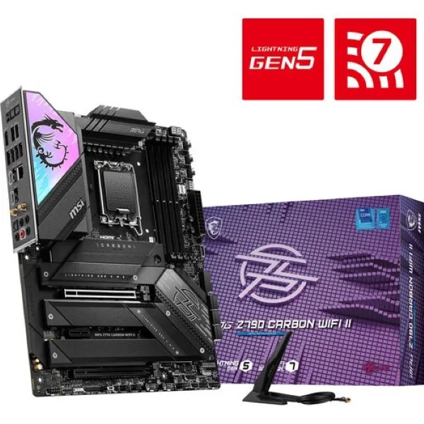 MSI MPG Z790 Carbon Wifi II ATX LGA 1700 Motherboard Supports Intel 12th , 13th & 14th Gen Processors