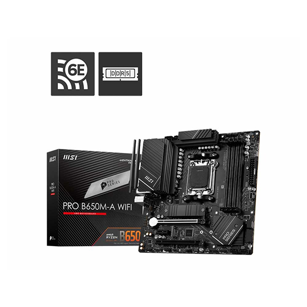 MSI PRO B650M A WIFI AM5 M ATX MOTHERBOARD