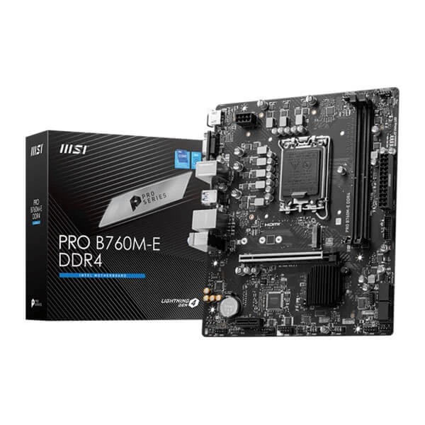MSI Pro B760M-E DDR4 Intel Motherboard