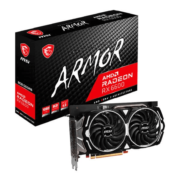 MSI RX 6600 Armor 8GB Graphics Card 1