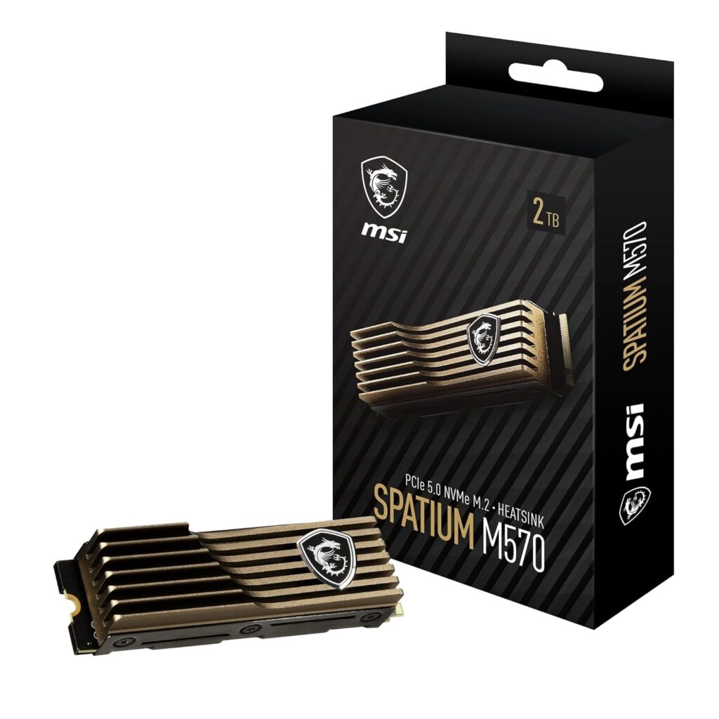 MSI SPATIUM M570 PCIe 5.0 NVMe M.2 2TB Internal SSD