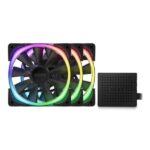 NZXT Aer RGB 2 Black 120mm Cabinet Fan Kit Triple Pack 2