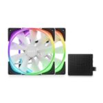 NZXT Aer RGB 2 White 140mm Cabinet Fan Kit Twin Pack 2