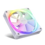 NZXT F120 RGB 120mm White Cabinet Fan With RGB Controller (Triple Pack) - Image 2