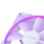 NZXT F120 RGB 120mm White Cabinet Fan With RGB Controller (Triple Pack) - Image 3
