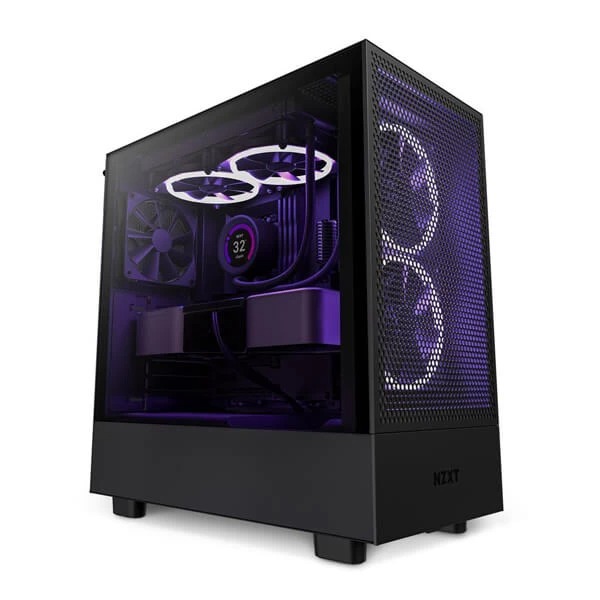 NZXT H5 Flow E ATX Mid Tower Cabinet Black 1