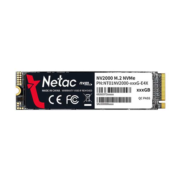 Netac NV2000 256GB PCIe Gen 3×4 1.3 M.2 NVMe SSD