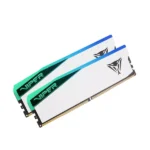 Patriot Viper Elite 5 RGB DDR5 32GB (2X16GB) 6000 MHz CL30 RAM DIMM Module (White)