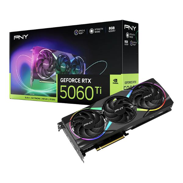 PNY GeForce RTX 5060 Ti 8GB EPIC-X RGB Triple Fan GPU