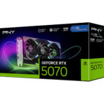 PNY NVIDIA GeForce RTX 5070 ARGB EPIC-X RGB OC Triple Fan Graphics Card
