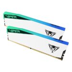Patriot Viper Elite 5 RGB DDR5 32GB (2X16GB) 7000 MHz CL32 RAM DIMM Module (White) - Image 3