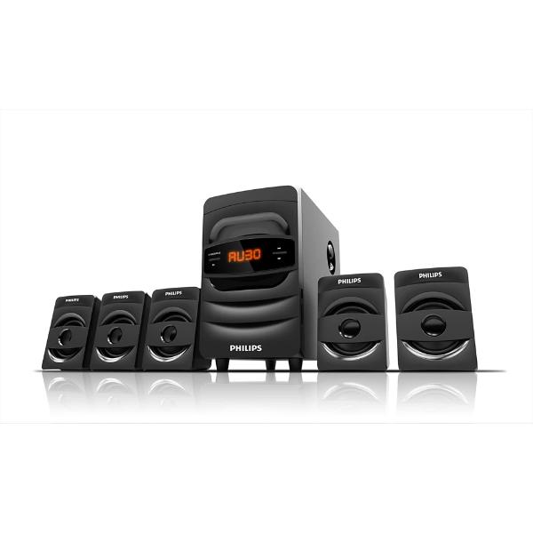 Philips Audio SPA5128B 5.1 CH 40W Bluetooth Multimedia Speakers (Black)
