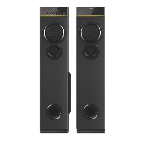 Philips Audio Spa9080B Bluetooth Multimedia Tower Speakers (Black)