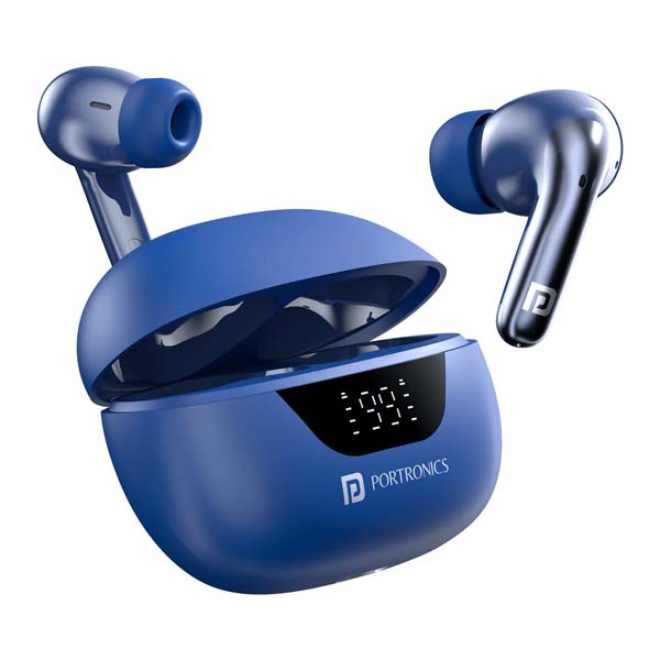 Portronics Harmonics Twins 28 ANC TWS in Ear Earbuds (Blue)