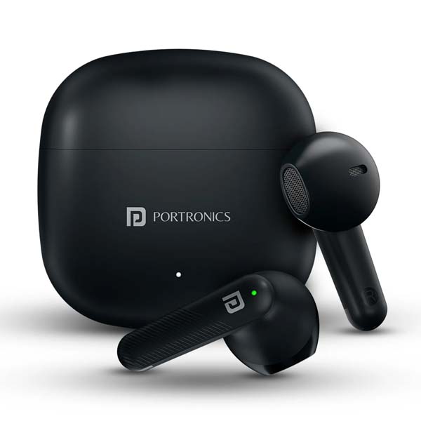 Portronics Harmonics Twins S18 in Ear TWS Earbuds (Black)