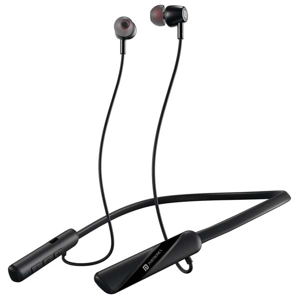 Portronics Harmonics Z10 in Ear Bluetooth Neckband (Black)