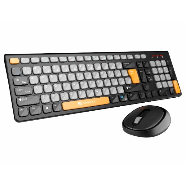 Portronics Key7 Combo Wireless Keyboard & Mouse Set with 2.4 GHz USB Receiver
