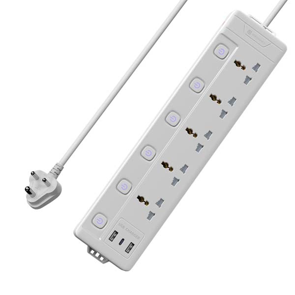 Portronics Power Plate 20 Extension Board with 5 Universal Power Sockets