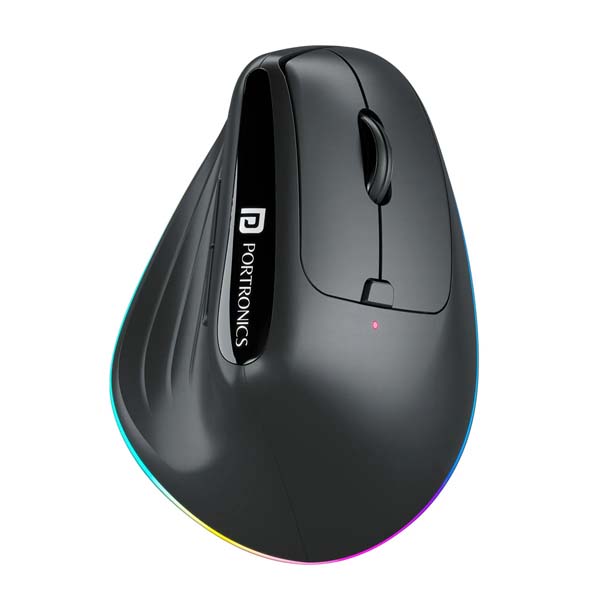 Portronics Toad Ergo 3 Ergonomic Wireless Mouse with RGB
