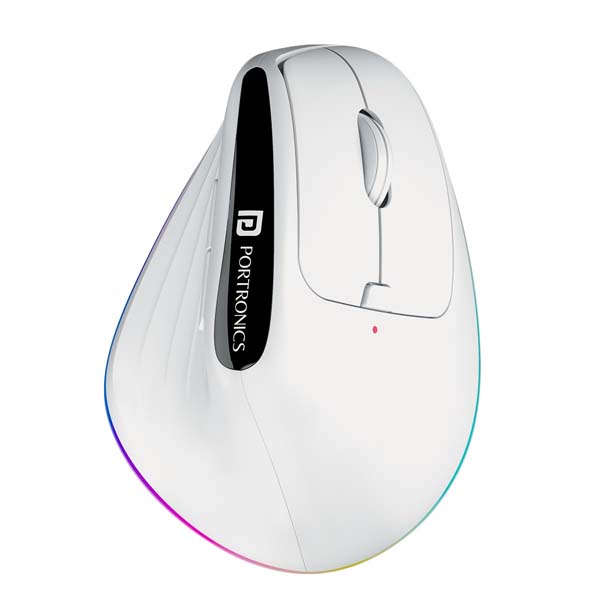 Portronics Toad Ergo 3 Ergonomic Wireless Mouse with RGB