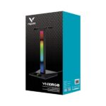 RAPOO VH10 RGB Backlit Gaming Headset Stand Sound-Controlled Rhythm Light Headphone Holder with USB2.0, 3.5mm, USB-C Interface - Image 3