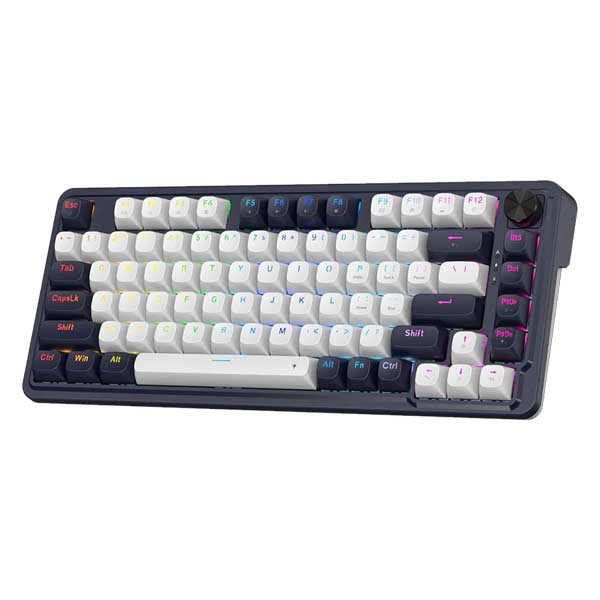 Redragon Ucal K673 81 Keys 8K Wired RGB Mechanical Keyboard Blue and White (Magnetic Switch)