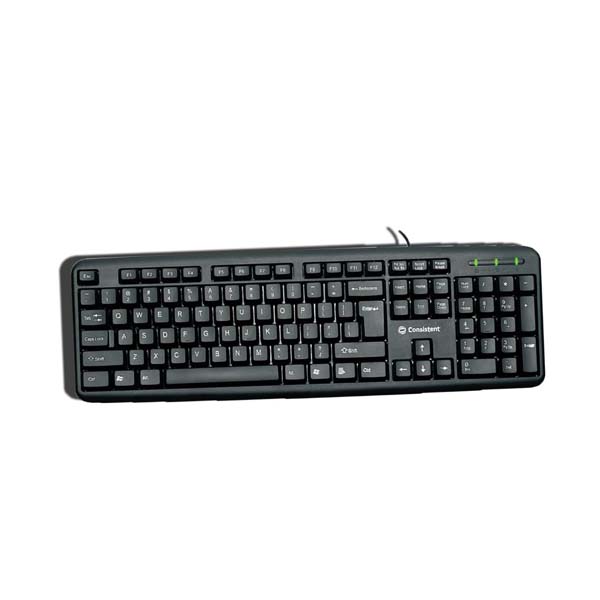Consistent Classic Silver Wired Keyboard (SK101) for Windows