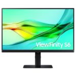 Samsung LS24D604UAWXXL View Finity S6 24 Inch 100Hz 2560 x 1440 Resolution 5ms Response Time IPS Panel Gaming Monitor