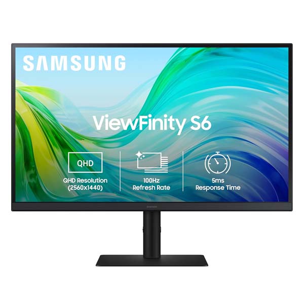 Samsung LS27F610EAWXXL ViewFinity S6 2K 27 Inch 100Hz 2560 x 1440 5ms IPS Panel Gaming Monitor