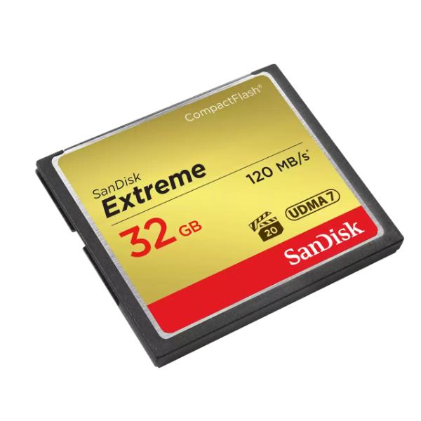 SanDisk Extreme CompactFlash Memory Card - 32GB