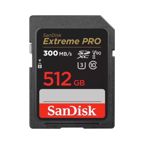 SanDisk Extreme PRO SDHC and SDXC UHS-II cards - 512GB