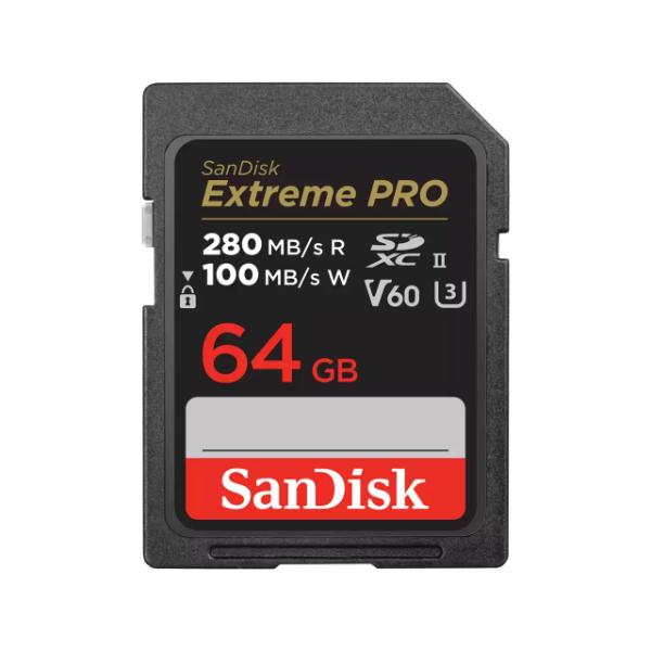 SanDisk Extreme PRO SDXC UHS-II Card - 64GB