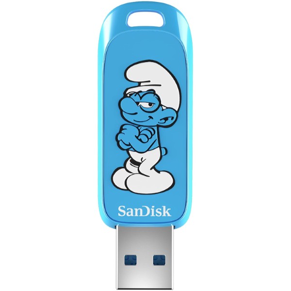 SanDisk Smurfs USB Flash Drive - 64GB