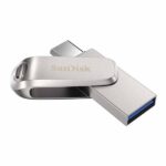 SanDisk Ultra Dual Drive Luxe 32GB USB Type C Flash Drive (Silver)