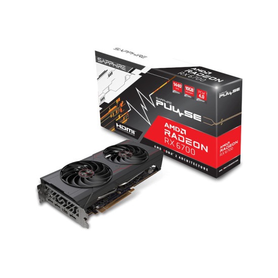 Sapphire Pulse Radeon Rx 6700 Gaming Oc 10gb Gddr6 Graphics Card