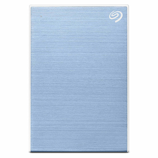 Seagate One Touch 4TB External HDD with Password Protection (Light Blue)