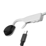 Shokz OpenMove Open-Ear Bluetooth Sport Headphones Bone Conduction Wireless Earphones White