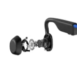 Shokz OpenMove Open-Ear Bluetooth Sport Headphones Bone Conduction Wireless Earphones Blue
