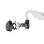 Shokz OpenMove Open-Ear Bluetooth Sport Headphones Bone Conduction Wireless Earphones White