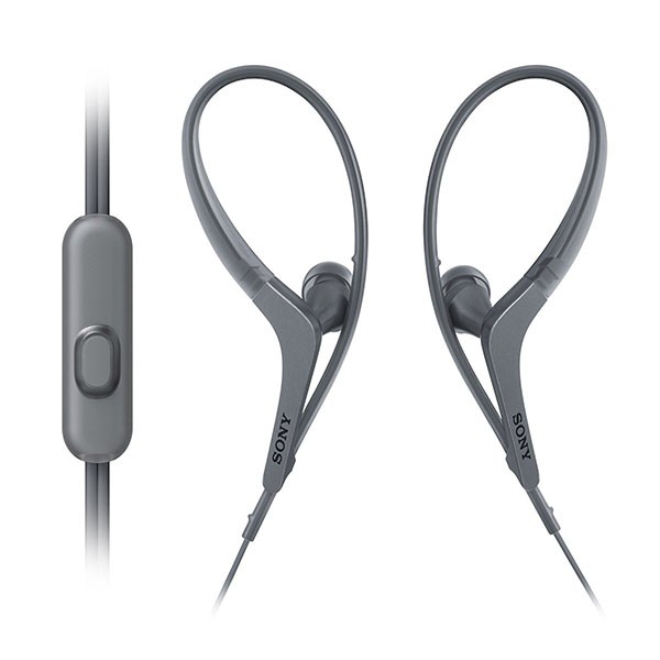 Sony MDR AS410AP Wired in Ear Headphone with Mic Black 1